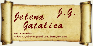 Jelena Gatalica vizit kartica
